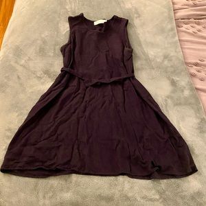 isabelle navy blue tie mini dress - M